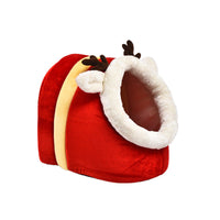 HKM-4282173 Festive Christmas Snow House Pet Nest with Warm & Cozy Design for Cats