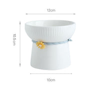 HKM-4282301 Ceramic Pet Drinking Bowl for Dogs and Cats - Available in Two Stylish Designs