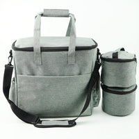 HKM-4284349 Pet Travel Carrying Bag with Snack Bags and Silicone Bowl for Dogs