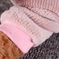 HKM-4286269 Casual Flannel Dog Clothes - Solid Color Four-Legged Outfits in Blue and Red, Sizes S-XXL