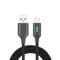 HKM-428627 Durable Fabric Weaving Fast Charging Cable with Type-C Interface - 1M Length