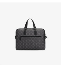 HKM-428627 Luxury Waterproof Leather Briefcase for Men - Vintage Design Laptop Handbag