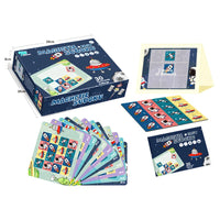HKM-428819 Magnetic Cartoon Tangram Puzzle Game for Kids 2-7 Years - Educational Learning and Logic Sudoku Activity