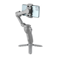 HKM-428947 Compact Tripod for Mobile Phones and Cameras - Aluminum Alloy, Gray, 123mm x 35mm x 35mm