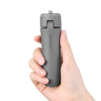 HKM-428947 Compact Tripod for Mobile Phones and Cameras - Aluminum Alloy, Gray, 123mm x 35mm x 35mm
