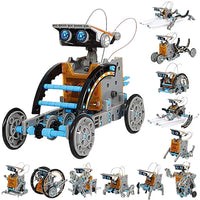 HKM-429075 12 in 1 STEM Solar Robot Kit for Kids - DIY Science Building Toys