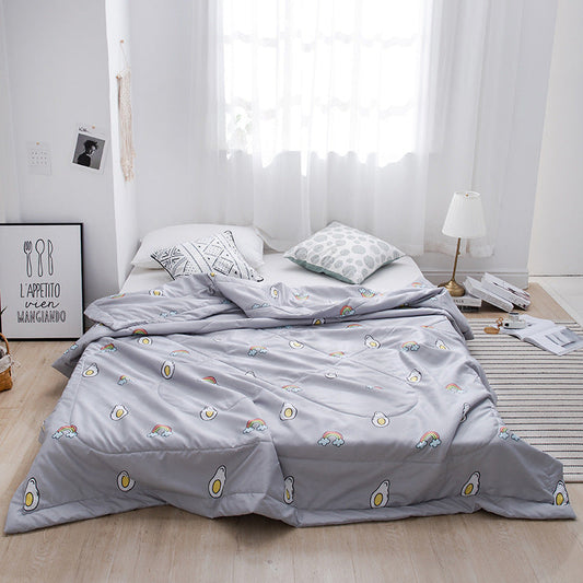 HKM-429075 Tencel Quilted Summer Quilt - Lightweight Cotton & Polyester Fiber Fill