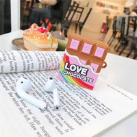 HKM-429267 Rainbow Chocolate Soft Silicone Case for AirPods 1/2 - Cute and Fun Design