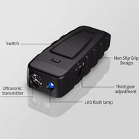 HKM-4293309 Handheld Ultrasonic Dog Bark Control Device with LED Flashlight and Training Modes