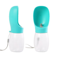 HKM-4293693 Portable Pet Water Cup for Dogs and Cats - Outdoor Drinking Container in White, Yellow, Lake Blue