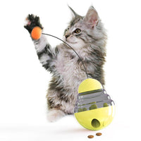HKM-4293821 Interactive Pet Food Dispensing Ball for Cats - Durable PP and PC Construction