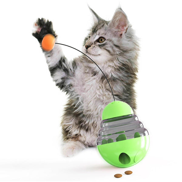 HKM-4293821 Interactive Pet Food Dispensing Ball for Cats - Durable PP and PC Construction
