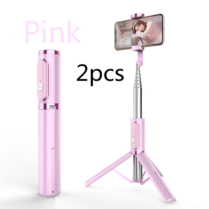 HKM-429459 Adjustable Aluminum Alloy Phone Selfie Stick with 6 Sections and 700mm Length