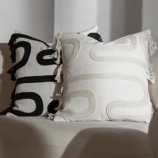 HKM-429459 Luxury Solid Color 45x45cm Throw Pillow with Feather Core for Modern Living Room Decor