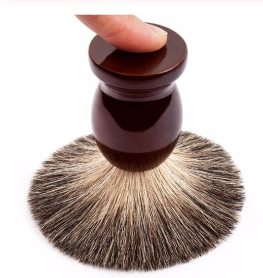 HKM-429459 Mixed Road Badger Hair Brush with Lotus Wood Handle for Gentle Beard Grooming