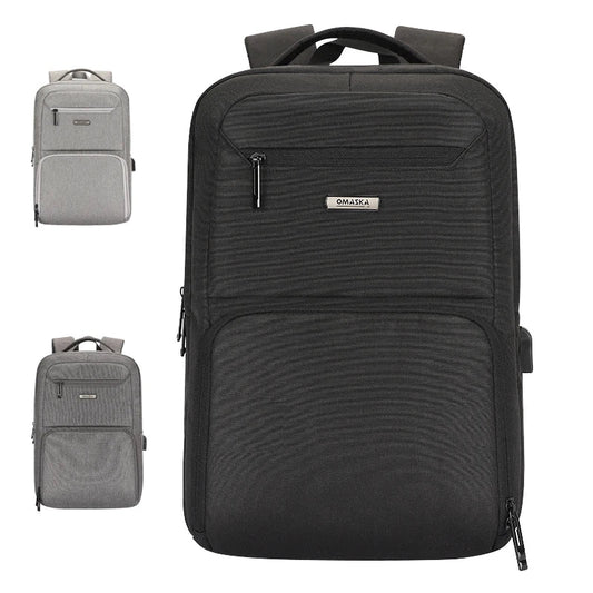HKM-429459 Stylish and Functional USB Charging Computer Backpack for Men