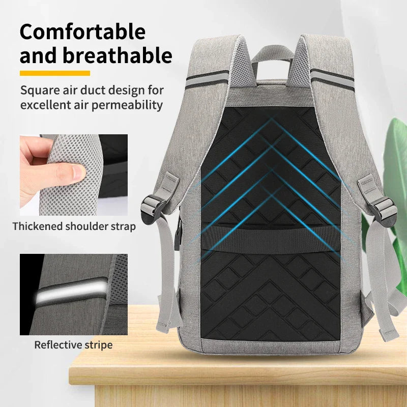HKM-429459 Stylish and Functional USB Charging Computer Backpack for Men