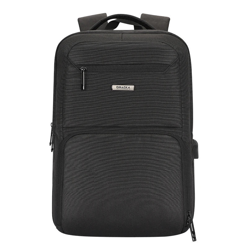 HKM-429459 Stylish and Functional USB Charging Computer Backpack for Men