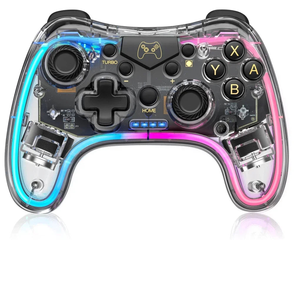 HKM-429651 RGB Wireless Pro Controller for Nintendo Switch, Switch Lite, OLED, Android, iOS, Windows PC