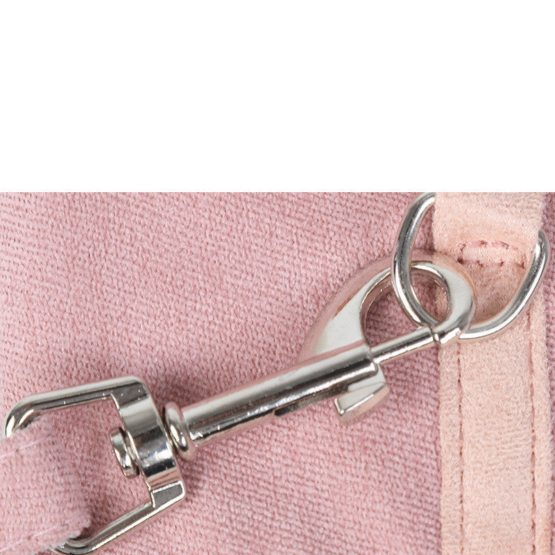 HKM-4297405 Mesh Chest Strap with Bowknot for Small and Medium Dogs - Cotton & Comfortable Traction Belt in Pink, Blue, Green