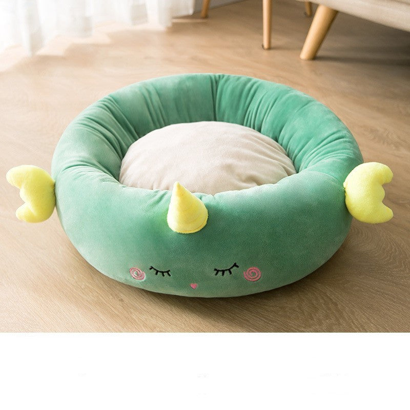 HKM-4297661 Universal Semi-Enclosed Breathable Cat Litter Bed with Blanket - Multiple Styles & Sizes Available
