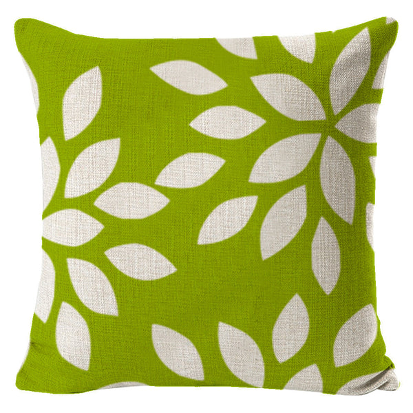 HKM-429779 Green Cotton Linen Pillow Cover for Sofa and Office Use, 45x45cm