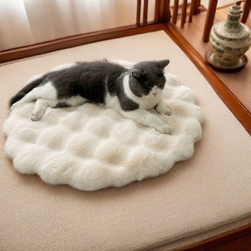 HKM-429779 Plush Pet Pad Sleep Round Autumn And Winter Warm
