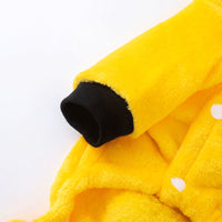HKM-4298173 Cozy Cartoon Coral Fleece Lion Costume for Dogs - Autumn & Winter Wear