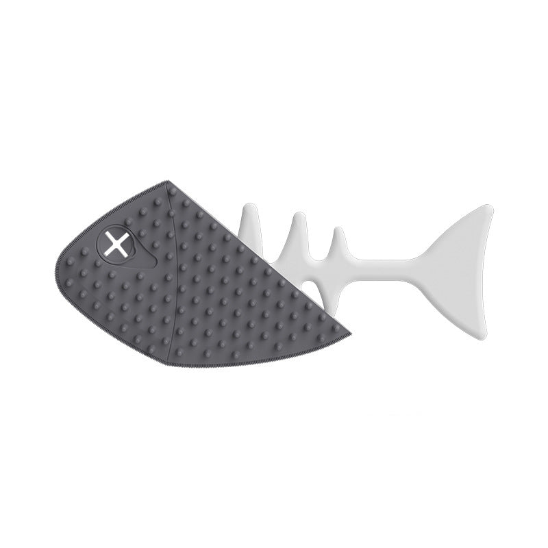 HKM-4299197 Fishbone-Shaped Cat and Dog Grooming Brush for Easy Detangling and Fur Care