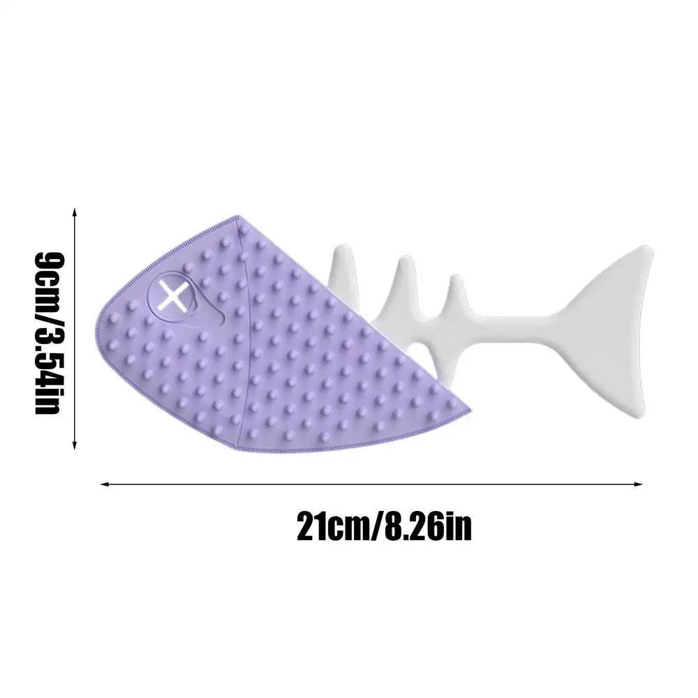 HKM-4299197 Fishbone-Shaped Cat and Dog Grooming Brush for Easy Detangling and Fur Care