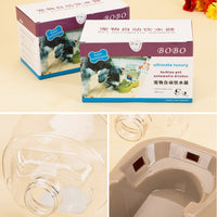 HKM-4299453 Dual-Purpose Cat Feeder and Drinking Fountain - Durable ABS and PVC Alloy Materials
