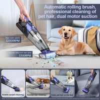 HKM-429971 Dual Motor Wireless Portable Vacuum Cleaner for Cars and Pet Hair Removal