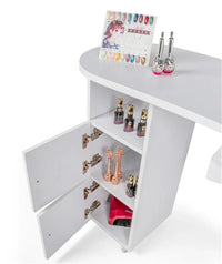 HKM-430099 Multi-functional Nail Salon Manicure Table with Drawers and Integrated Nail Cleaner