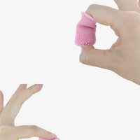 HKM-4301245 Soft Silicone Pet Finger Toothbrush for Effective Stain Removal and Gum Care with Case