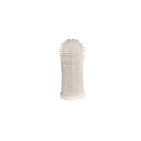 HKM-4301245 Soft Silicone Pet Finger Toothbrush for Effective Stain Removal and Gum Care with Case