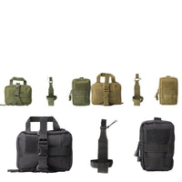 HKM-4301757 Tactical Dog Vest with Leash and Accessories - Outdoor Training Gear in Black, Khaki, Army Green