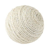 HKM-4302013 Sisal Rope Cat Toy Ball with Bell for Dental Health – 8cm in Various Colors