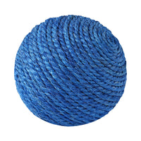 HKM-4302013 Sisal Rope Cat Toy Ball with Bell for Dental Health – 8cm in Various Colors