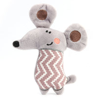 HKM-4303037 Plush Cat Toy with Catnip - Cute Bear, Kangaroo, Crocodile, and Mouse Designs