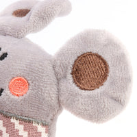 HKM-4303037 Plush Cat Toy with Catnip - Cute Bear, Kangaroo, Crocodile, and Mouse Designs