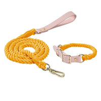 HKM-4303165 Adjustable Rainbow Traction Rope and Collar Set for Medium and Large Dogs