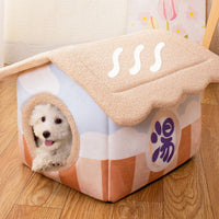 HKM-4303421 Semi-surrounded Washable Pet Room in Japanese House Colors for Dogs