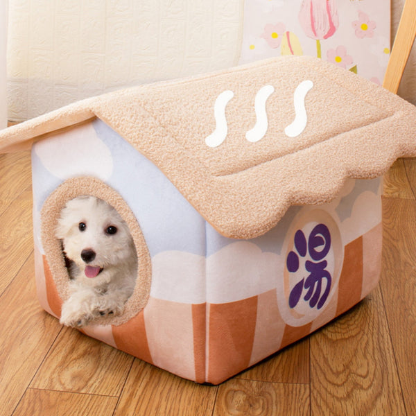 HKM-4303421 Semi-surrounded Washable Pet Room in Japanese House Colors for Dogs
