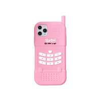 HKM-430483 Cute Heart Telephone Silicone Case for iPhone 11, 11 Pro Max, 12, and More