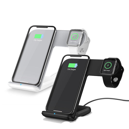 HKM-430611 Wireless Mobile Phone Charger with Type-C Cable - Compact Design, PC+ABS and Silicone Materials