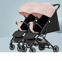 HKM-4306259 lightweight frame stroller pair profile view