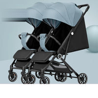 HKM-4306259 lightweight frame stroller pair side view