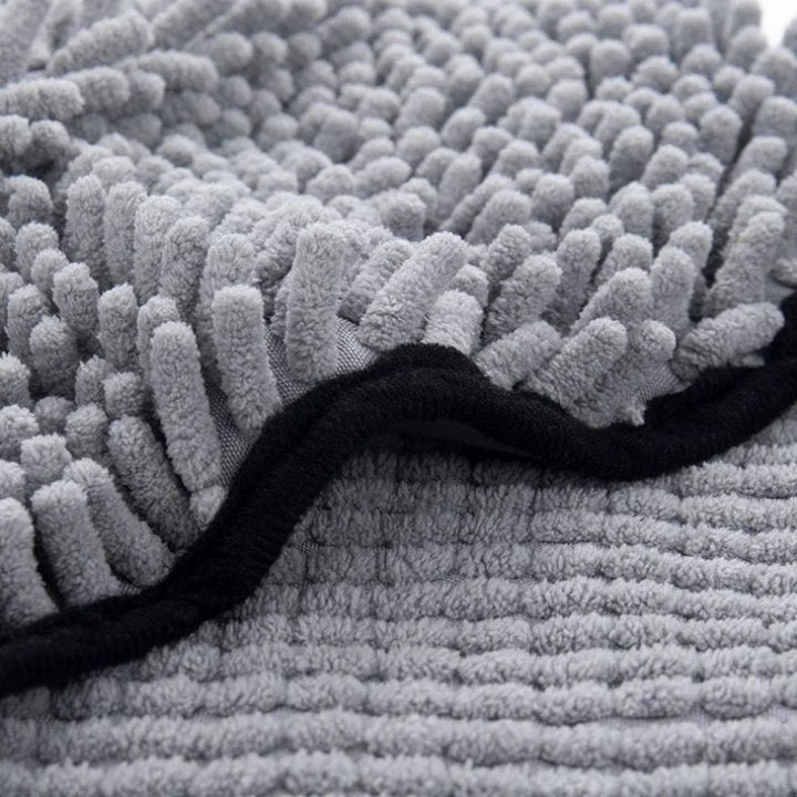 HKM-4306621 Soft Quick-Dry Dog Bath Towel - Absorbent Pet Cleaning Robe, Durable Fiber Design, 62x23 CM