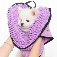 HKM-4306621 Soft Quick-Dry Dog Bath Towel - Absorbent Pet Cleaning Robe, Durable Fiber Design, 62x23 CM