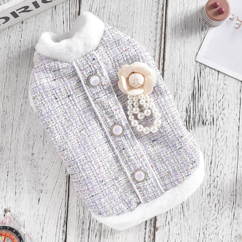 HKM-4307133 Cat Sausage Jacket in Black and Purple – Available in XS to 4L, Made of Durable PU Material